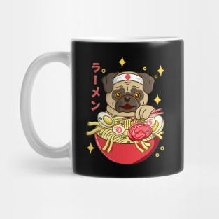 Kawaii Pug Ramen Mug